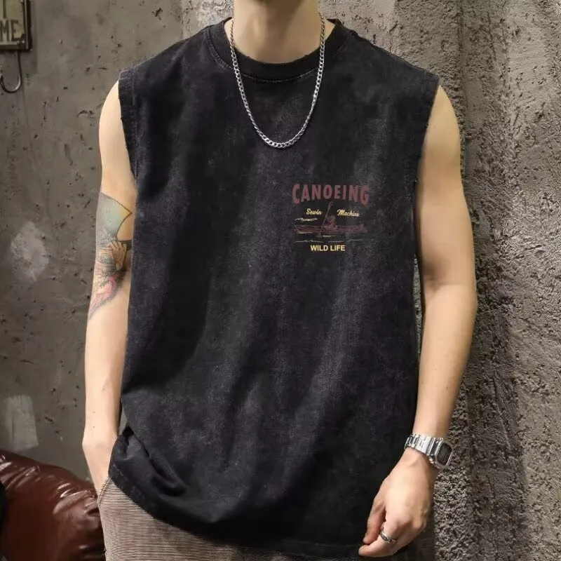 TONYBEAR Tank Tops Men Gray-3