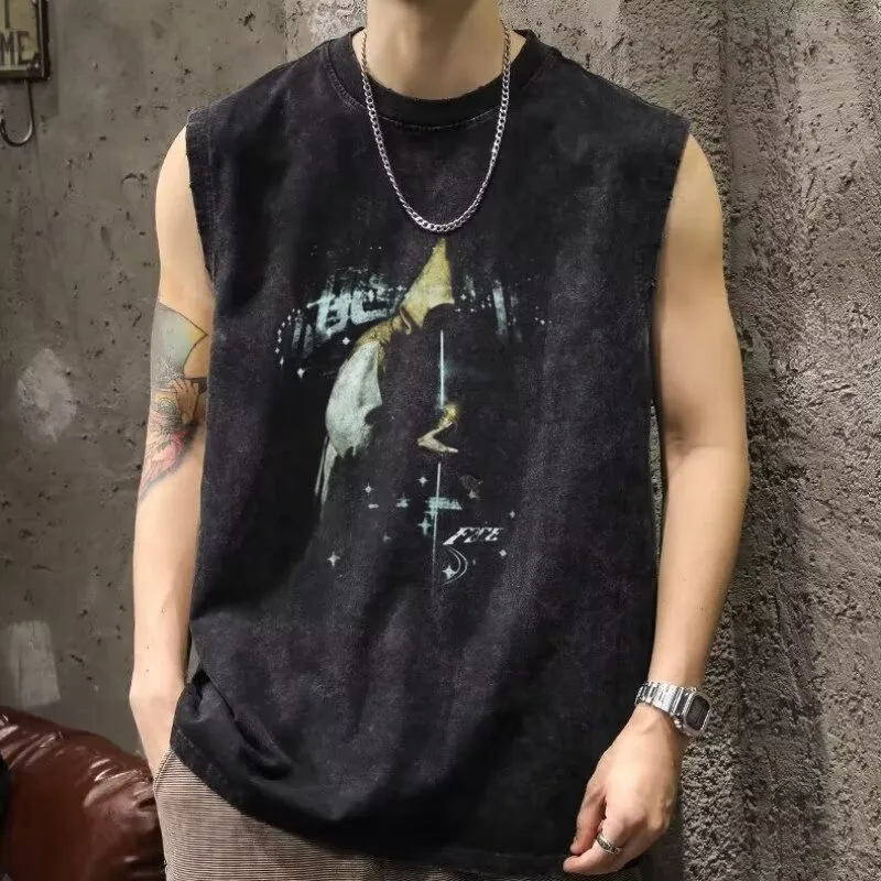 TONYBEAR Tank Tops Men Gray-3