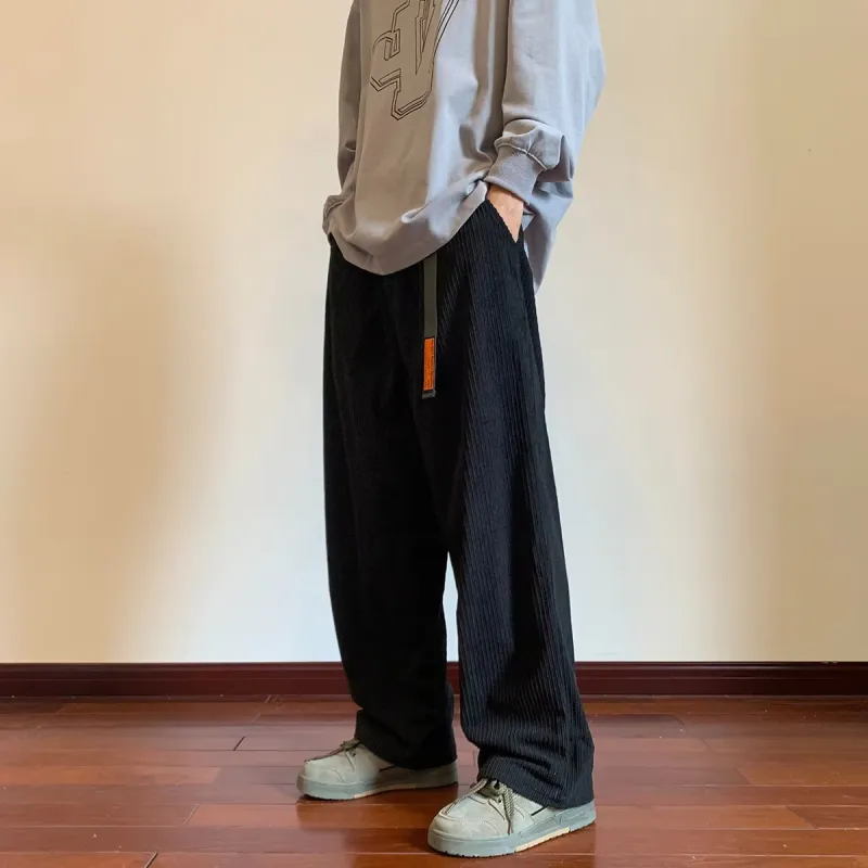 TONYBEAR Casual Pants Men Black-2