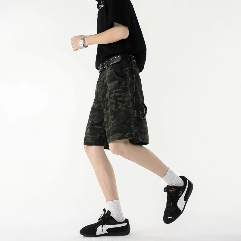 TONYBEAR Cargo Shorts Men Image Color-1