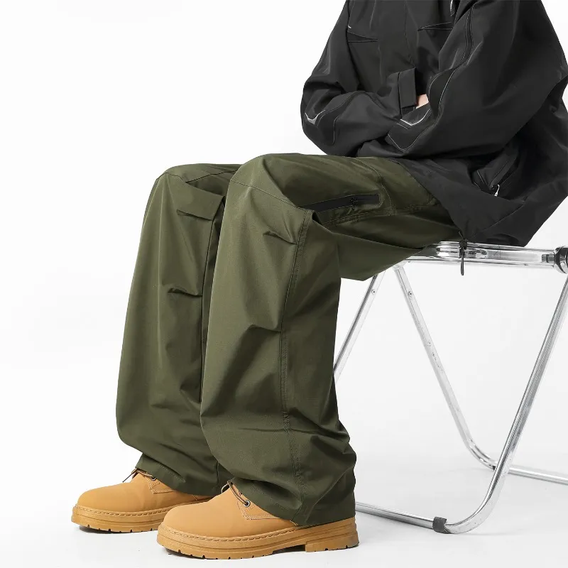 TONYBEAR Casual Pants Men Green-4
