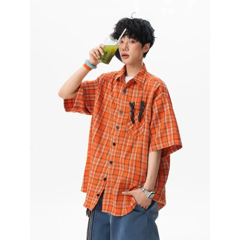 TONYBEAR Shirts Men Orange-2