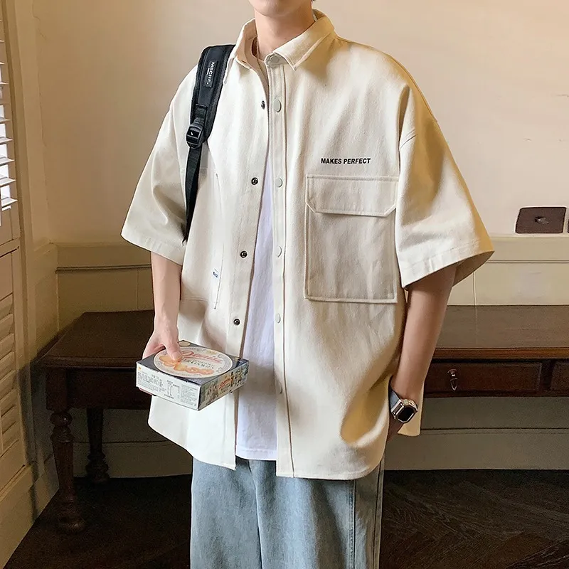 TONYBEAR Shirts Men Apricot-2