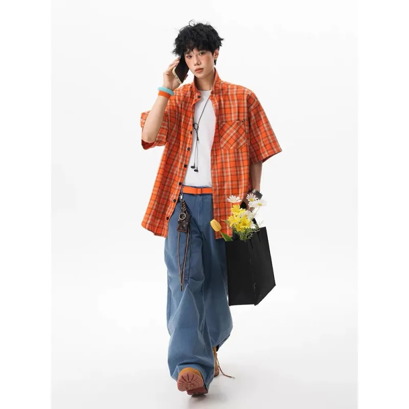 TONYBEAR Shirts Men Orange-3