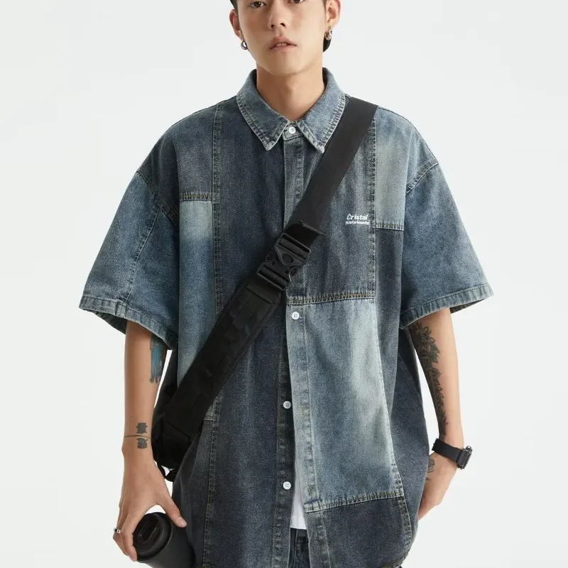 TONYBEAR Shirts Men Blue-3