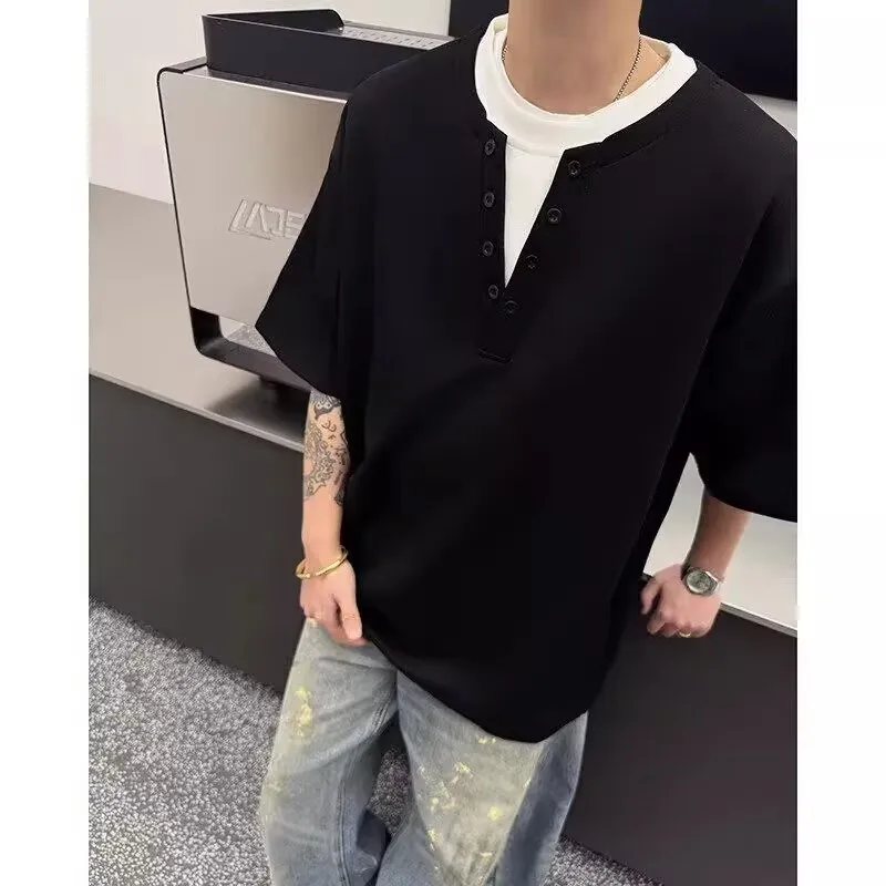 TONYBEAR T Shirts Men Black-4