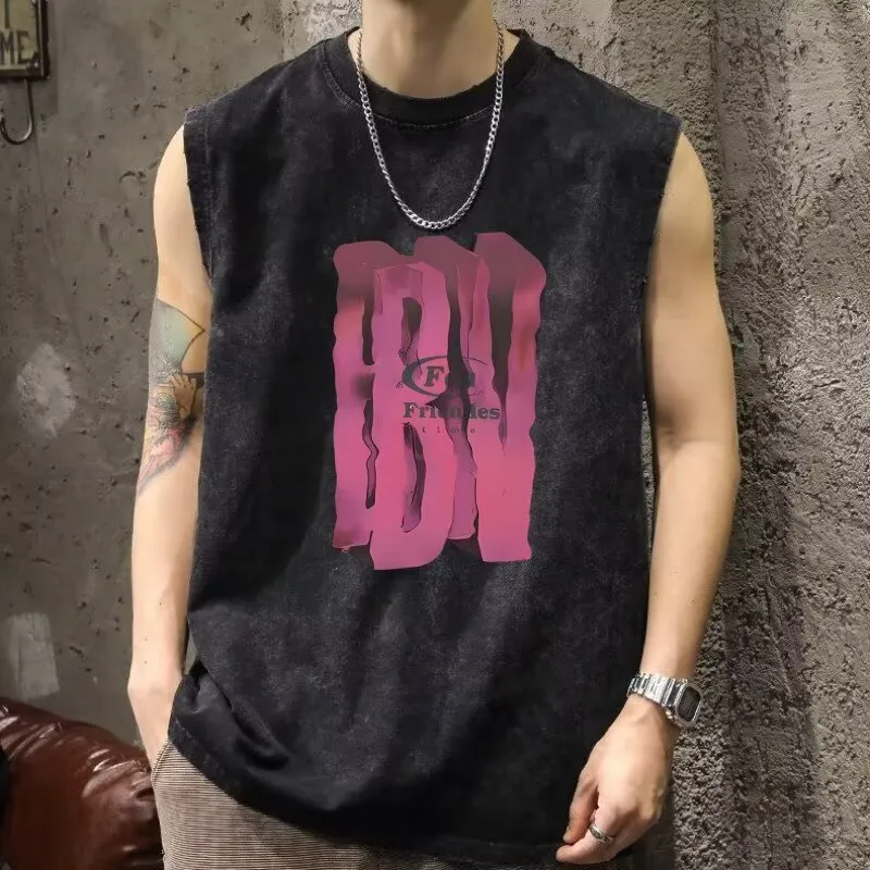 TONYBEAR Tank Tops Men Gray-2