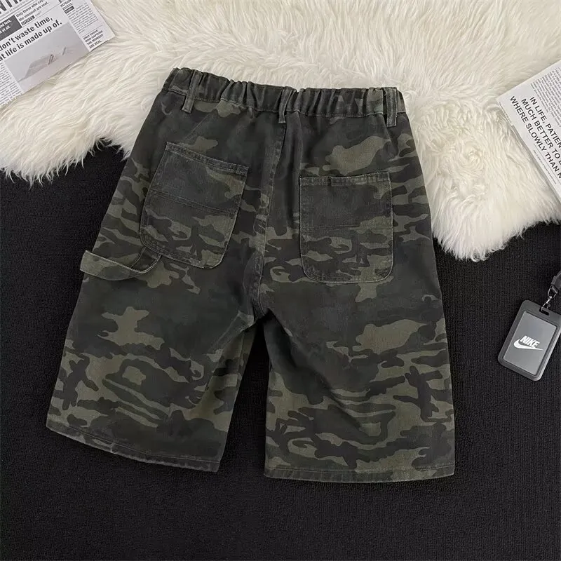 TONYBEAR Denim Shorts Men Camouflage-1