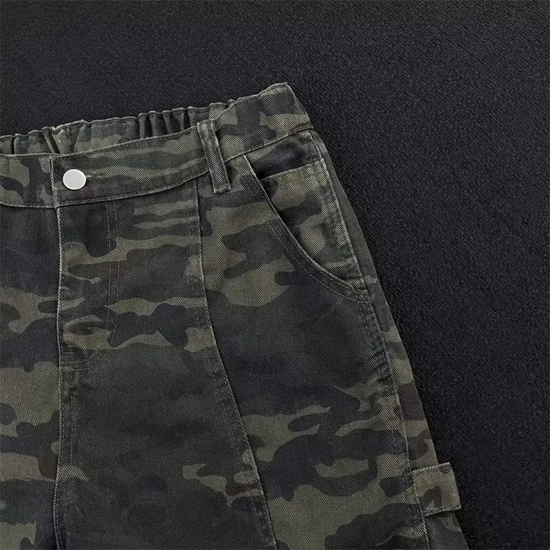 TONYBEAR Denim Shorts Men Camouflage-3