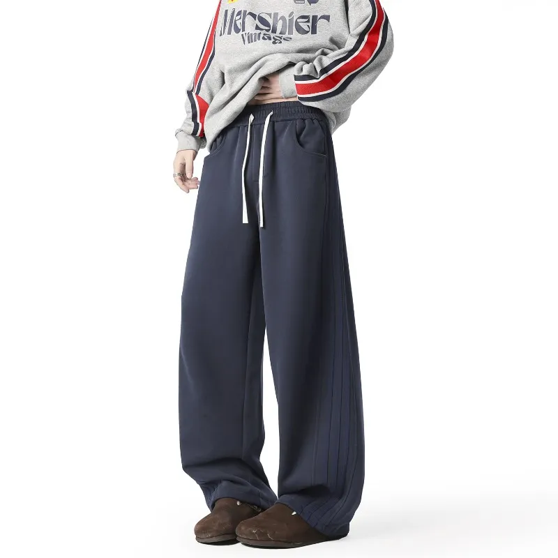 TONYBEAR Casual Pants Men Navy Blue-1