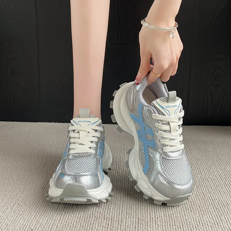 TONYBEAR Mid Top Chunky Sneakers Women's-16