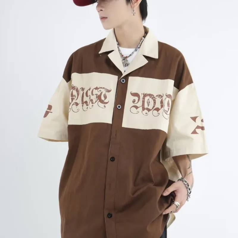 TONYBEAR Shirts Men Apricot-2