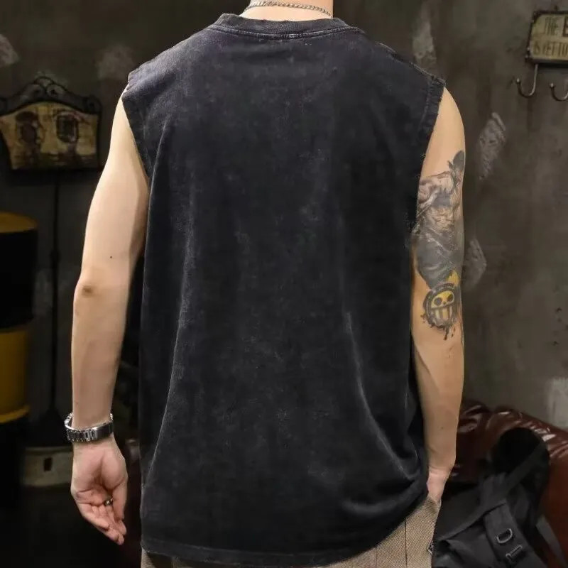 TONYBEAR Tank Tops Men Gray-3