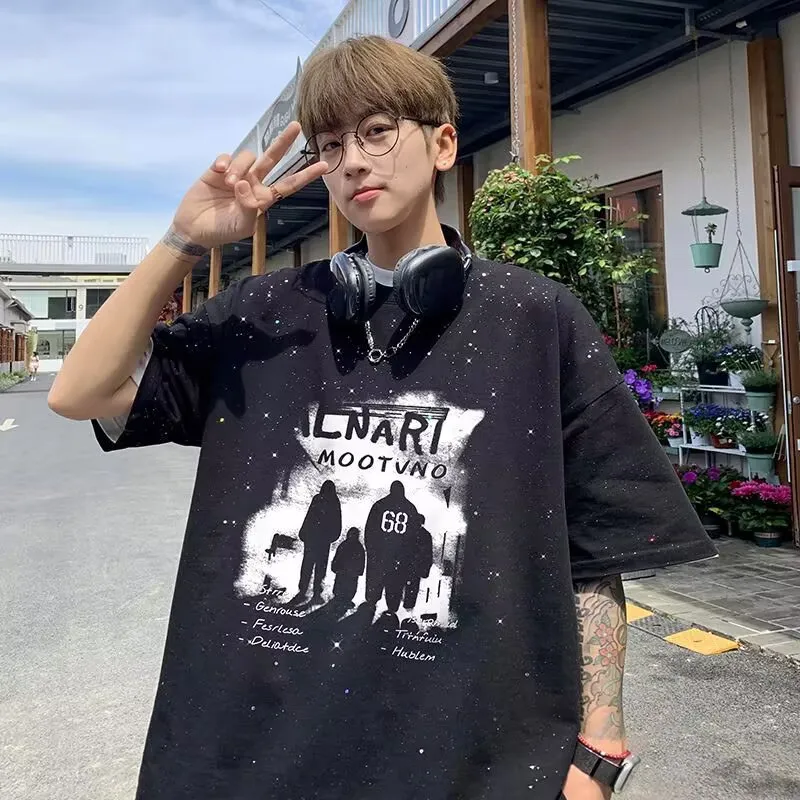 TONYBEAR T Shirts Men Black-4