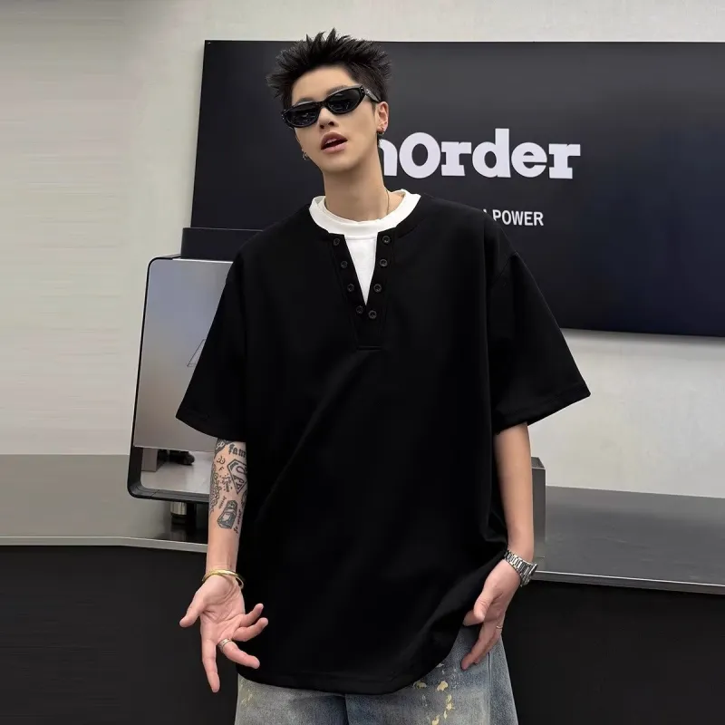 TONYBEAR T Shirts Men Black-2