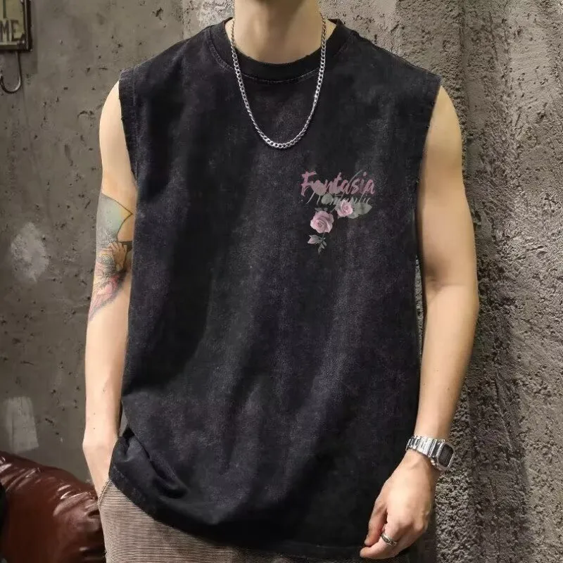 TONYBEAR Tank Tops Men Gray-3