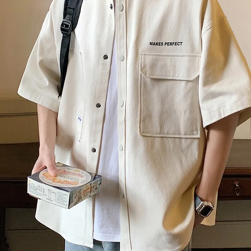 TONYBEAR Shirts Men Apricot-3