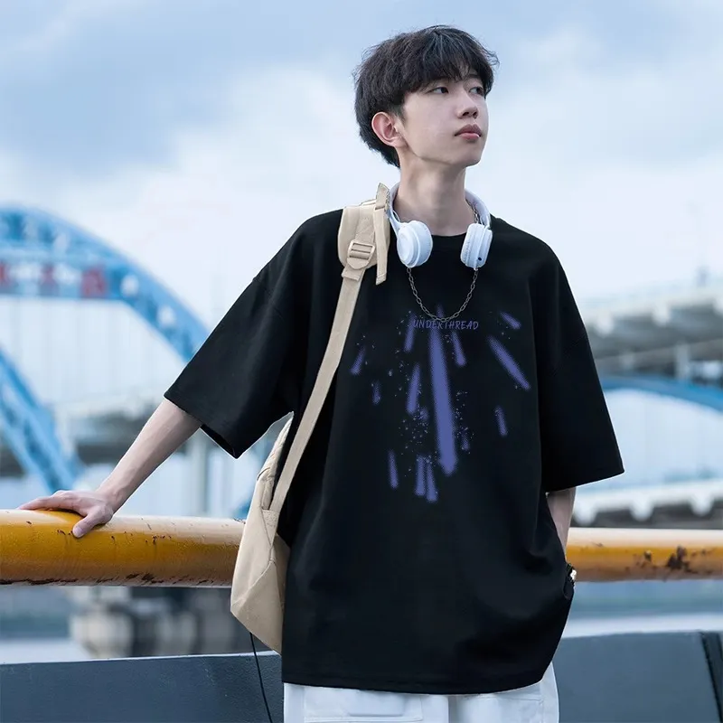 TONYBEAR T Shirts Men Black-1