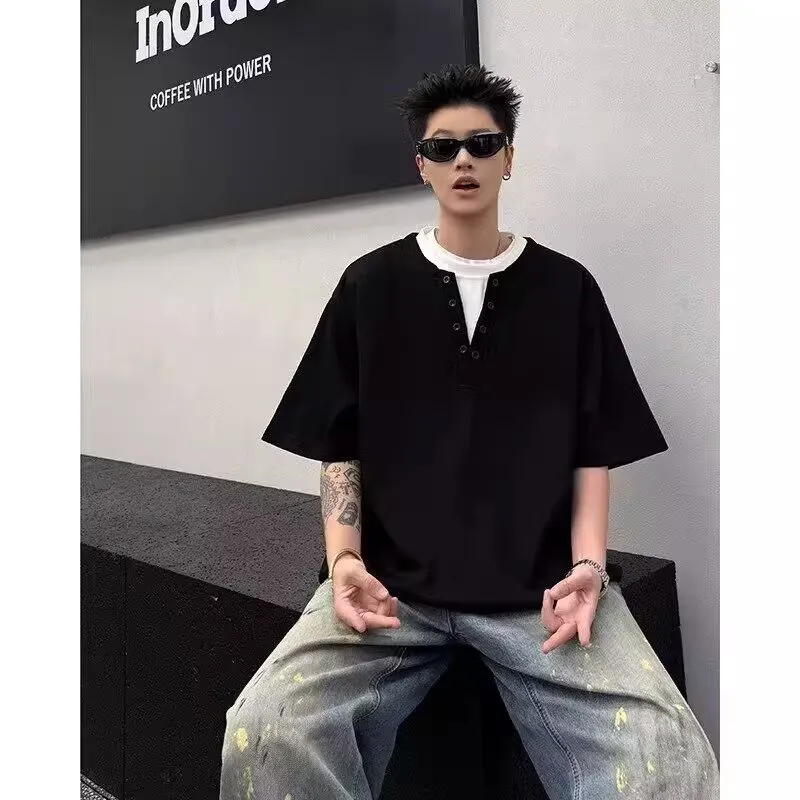 TONYBEAR T Shirts Men Black-3