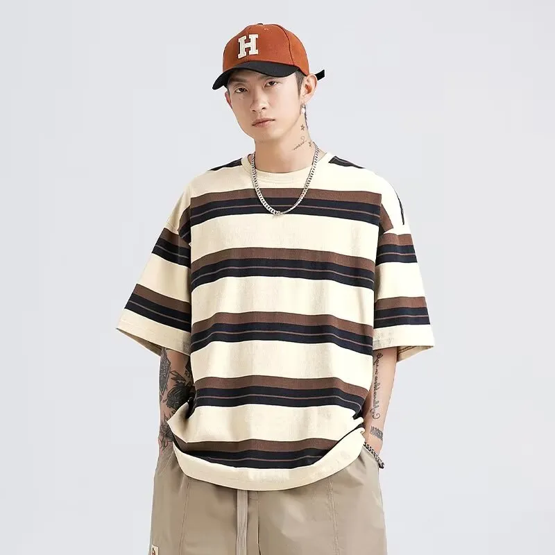 TONYBEAR T Shirts Men Brown-2