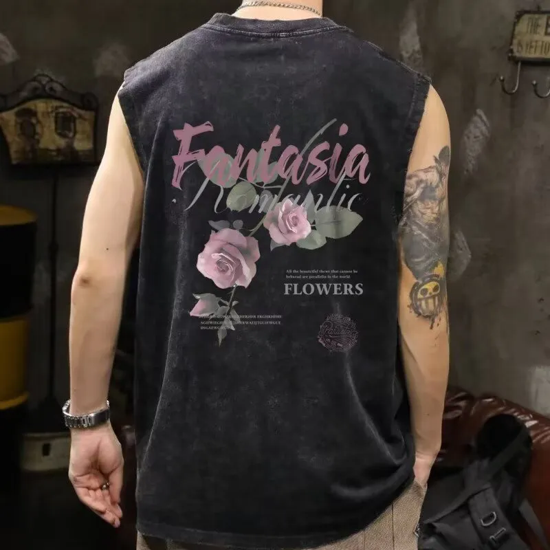 TONYBEAR Tank Tops Men Gray-2