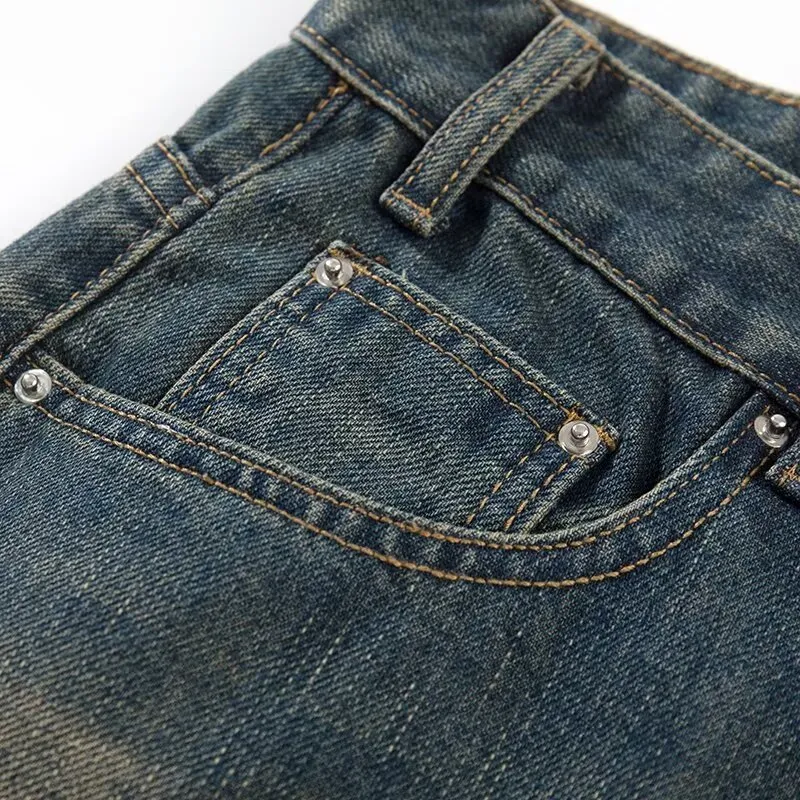 TONYBEAR Denim Shorts Unisex Blue-3