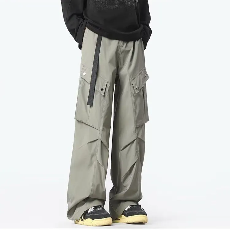 TONYBEAR Casual Pants Men Green-2