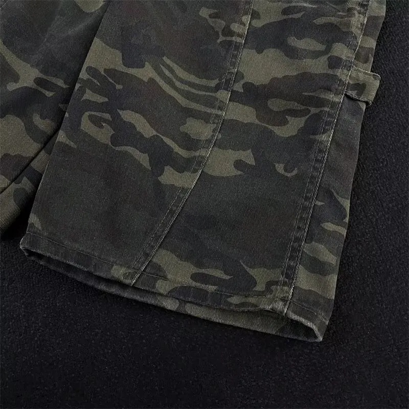 TONYBEAR Denim Shorts Men Camouflage-4