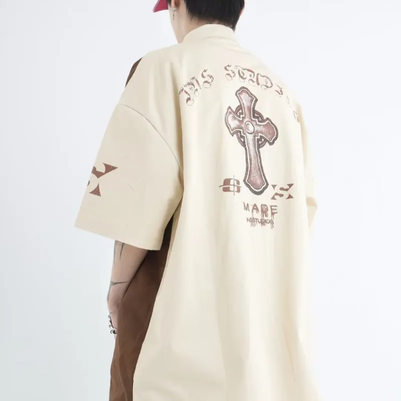 TONYBEAR Shirts Men Apricot-3