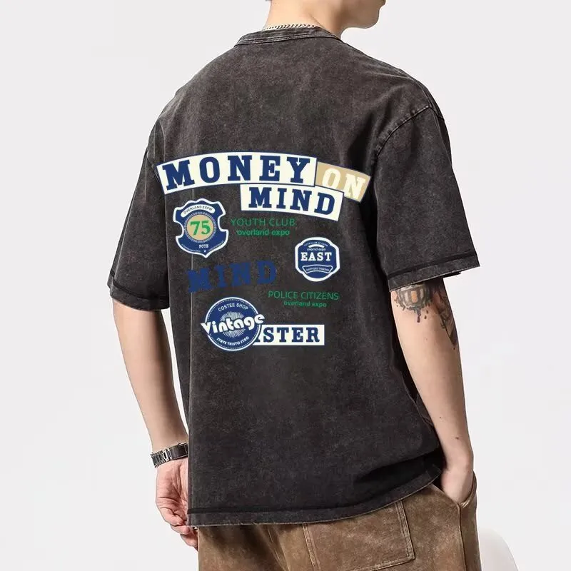 TONYBEAR T Shirts Men Gray-4