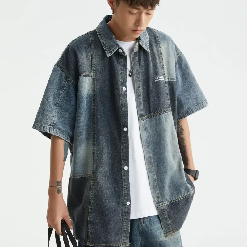 TONYBEAR Shirts Men Blue-2