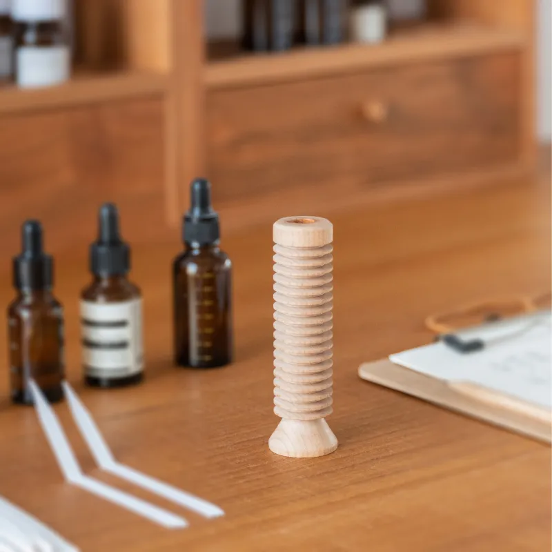 MUMO Aromatherapy Essential Oils Wooden Diffuser Home Solid Wood Ornament-3