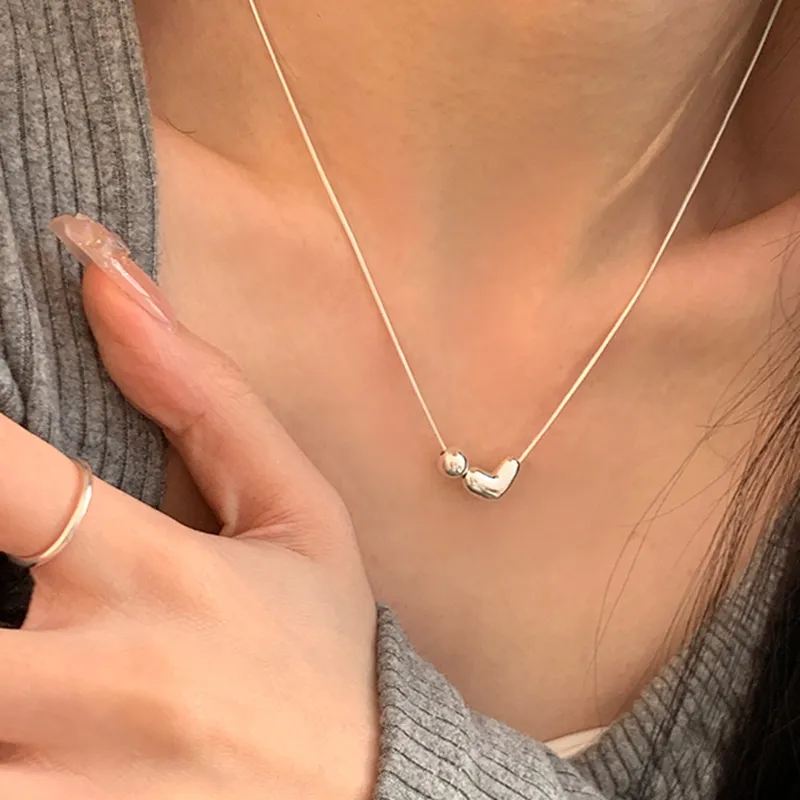 PUENTE 925 Sterling Silver Collarbone Chain Women's-2