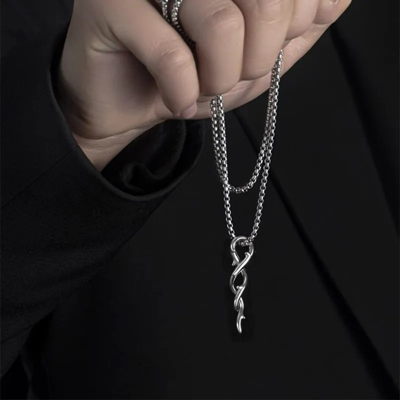 PUENTE S925 Sterling Silver Necklaces Men's-1