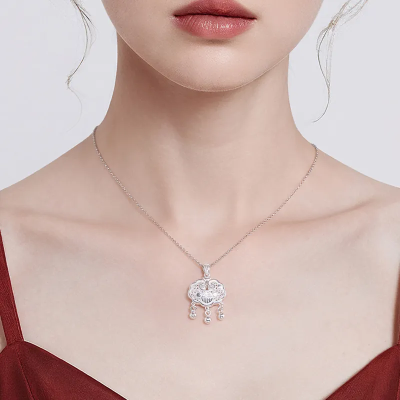 PUENTE 999 Fine Silver Collarbone Chain Women's-2