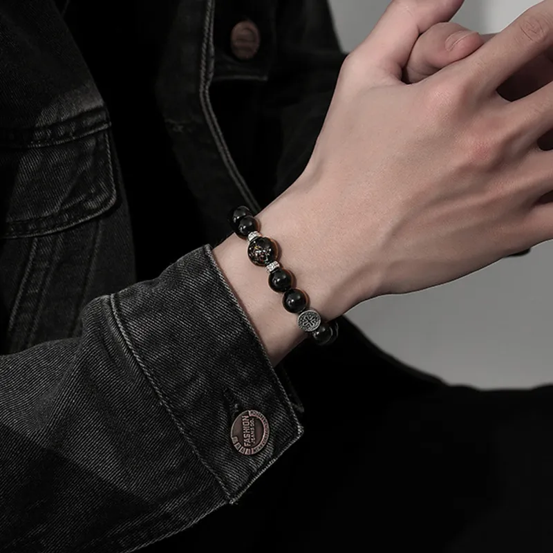 PUENTE Obsidian Bracelets Men's-1