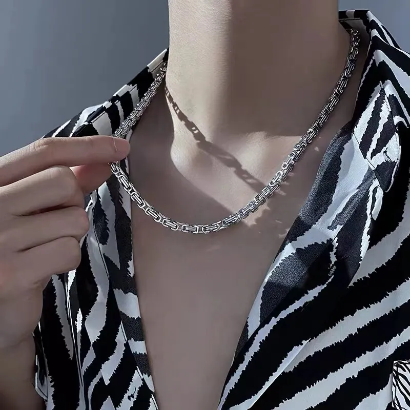 PUENTE S925 Silver Necklaces Men's-2