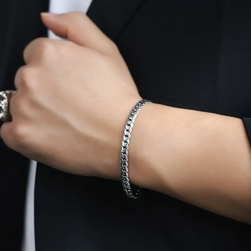 PUENTE S925 Silver Bracelets Men's-2