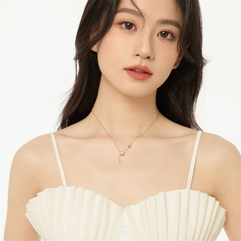 PUENTE S925 Silver Collarbone Chain Women's-1