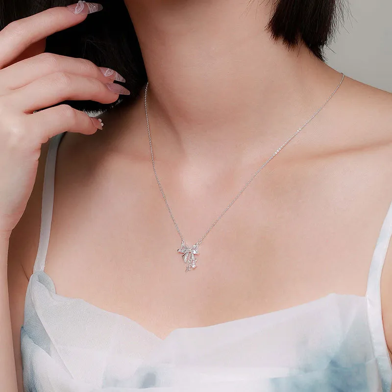 PUENTE 999 Fine Silver Collarbone Chain Women's-2