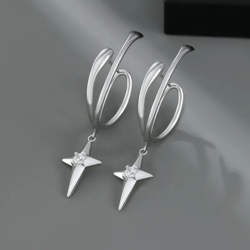 PUENTE 925 Sterling Silver Earrings Men's-4