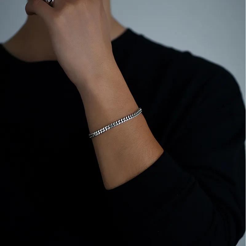 PUENTE S925 Silver Bracelets Men's-4