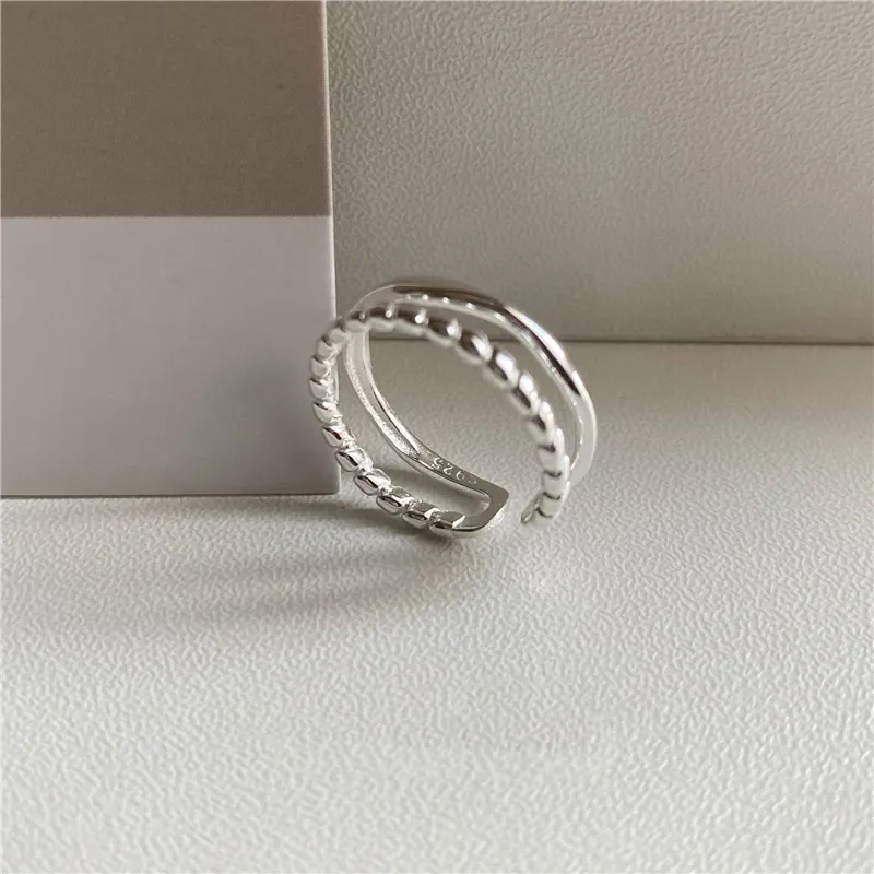 PUENTE S925 Sterling Silver Rings Women's-6