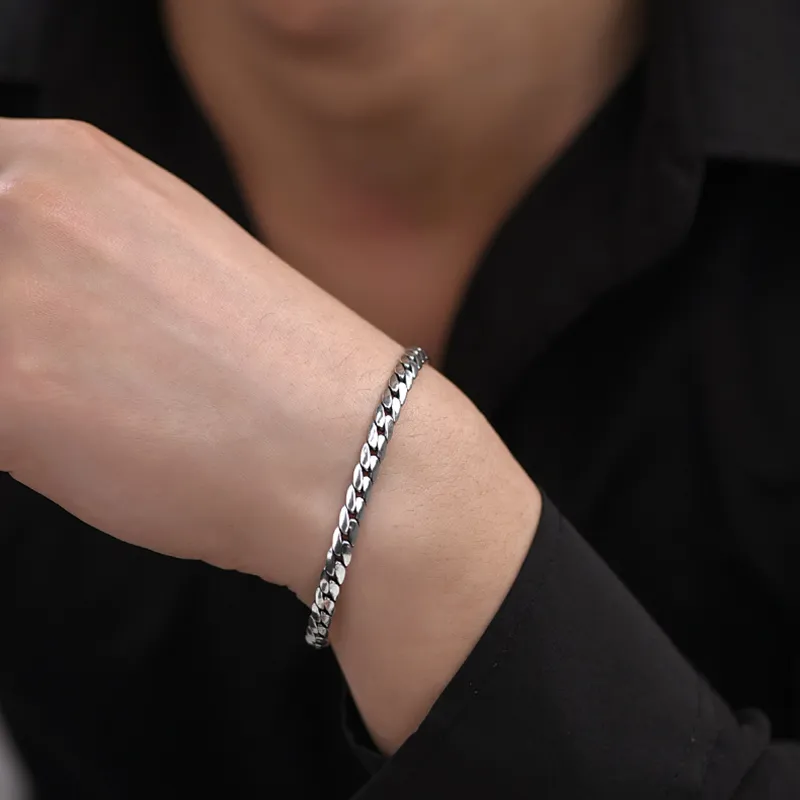 PUENTE S925 Silver Bracelets Men's-1