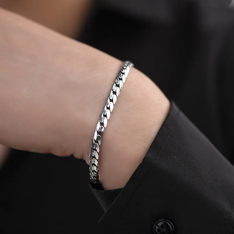 PUENTE S925 Silver Bracelets Men's-3