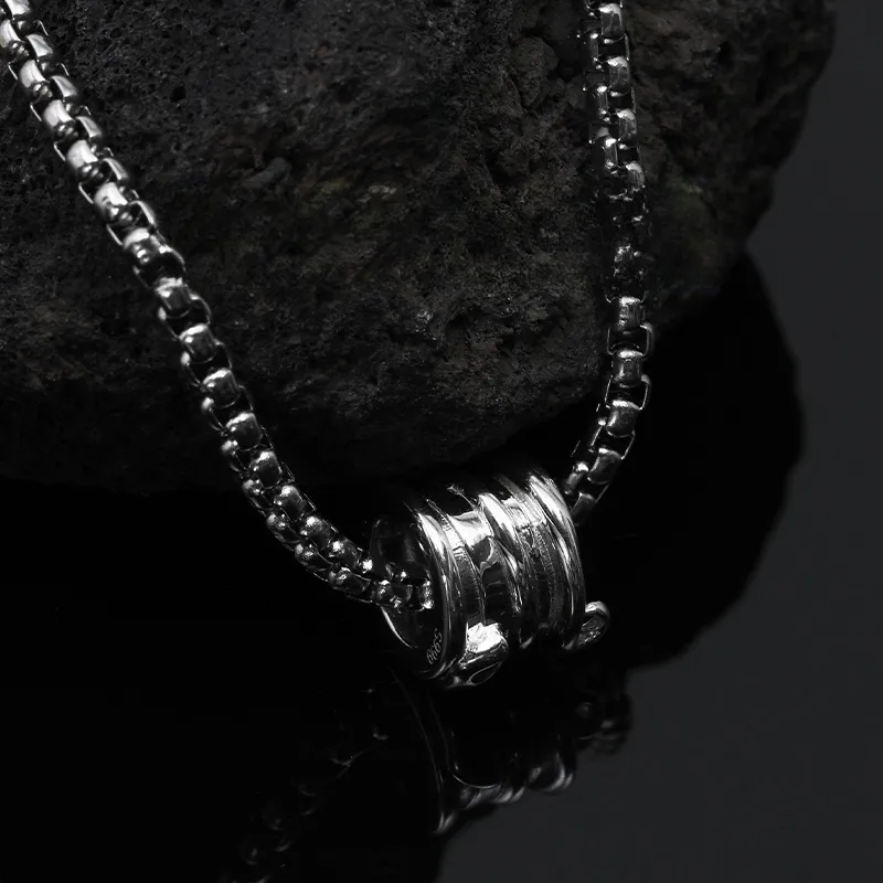 PUENTE S999 Fine Silver Necklaces Men's-4