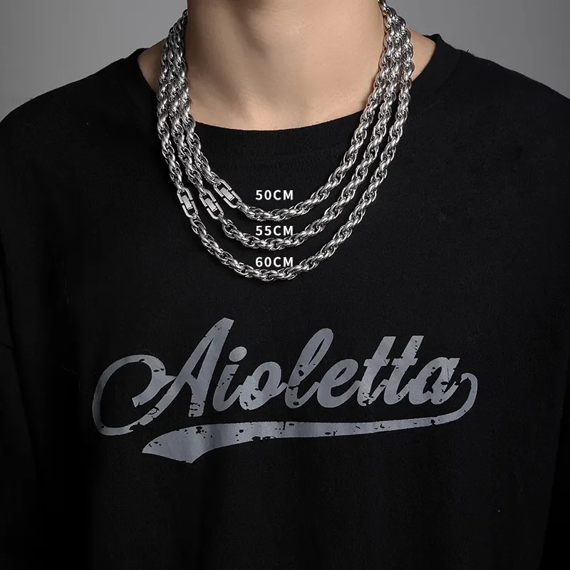PUENTE S925 Sterling Silver Necklaces Men's-5