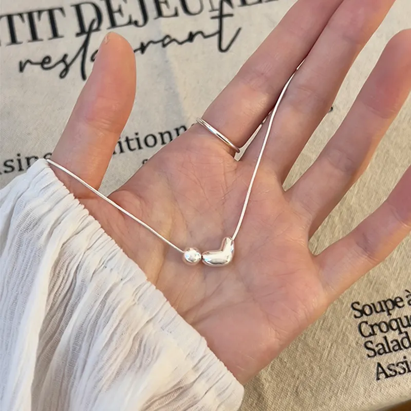 PUENTE 925 Sterling Silver Collarbone Chain Women's-5