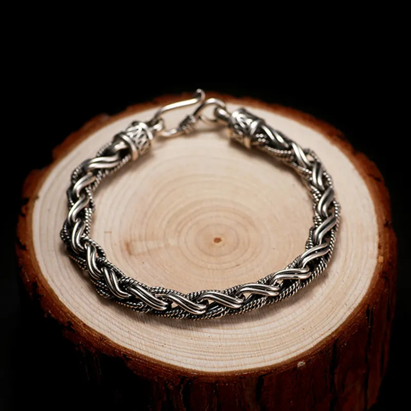 PUENTE S925 Silver Bracelets Men's-2