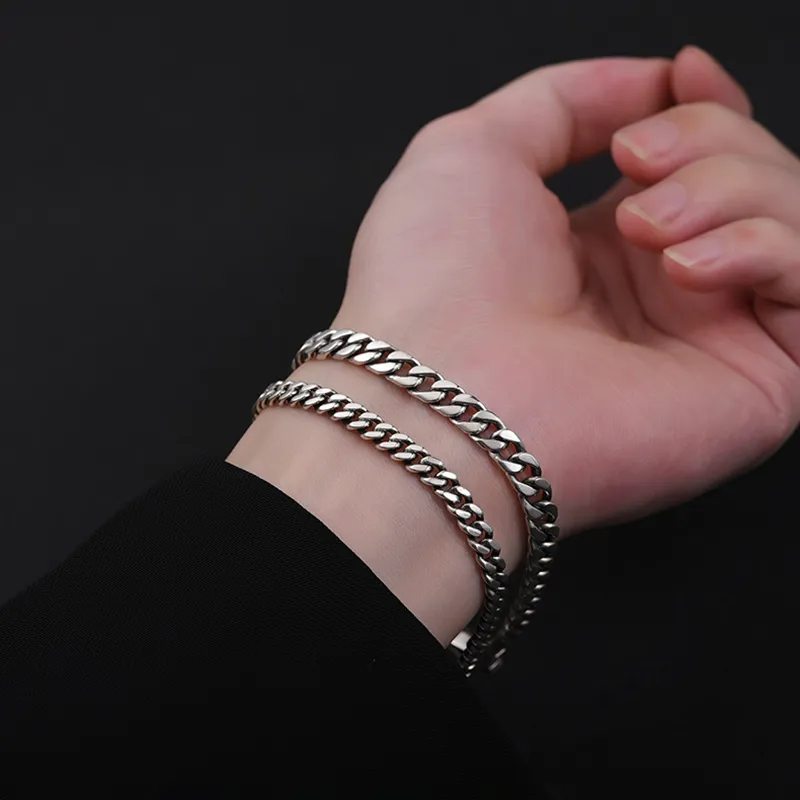 PUENTE S925 Silver Bracelets Men's-5